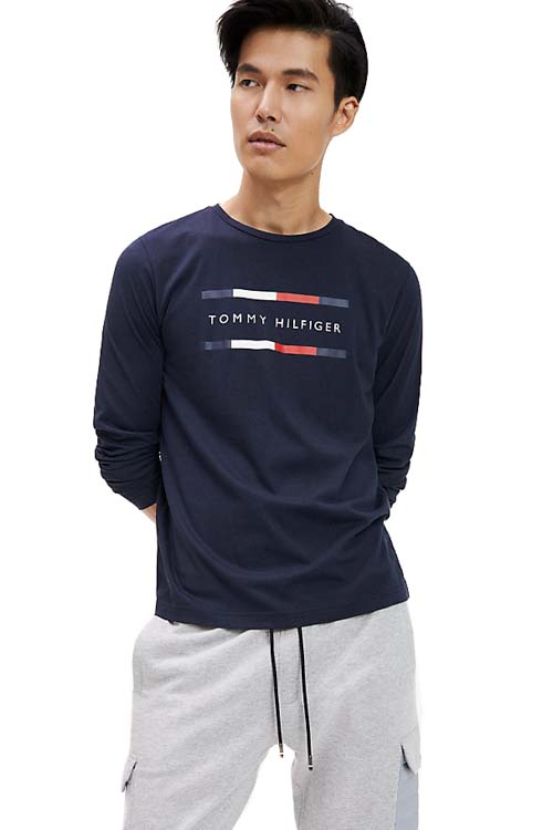 T-SHIRT CORP TOMMY HILFIGER LONG SLV TEE